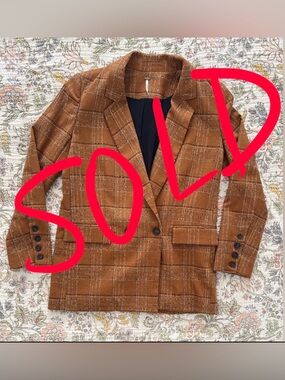 Free People Sporty Uptown Girl Blazer XS
